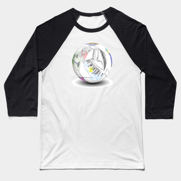 The Sphere Baseball T-Shirt by kostjuk